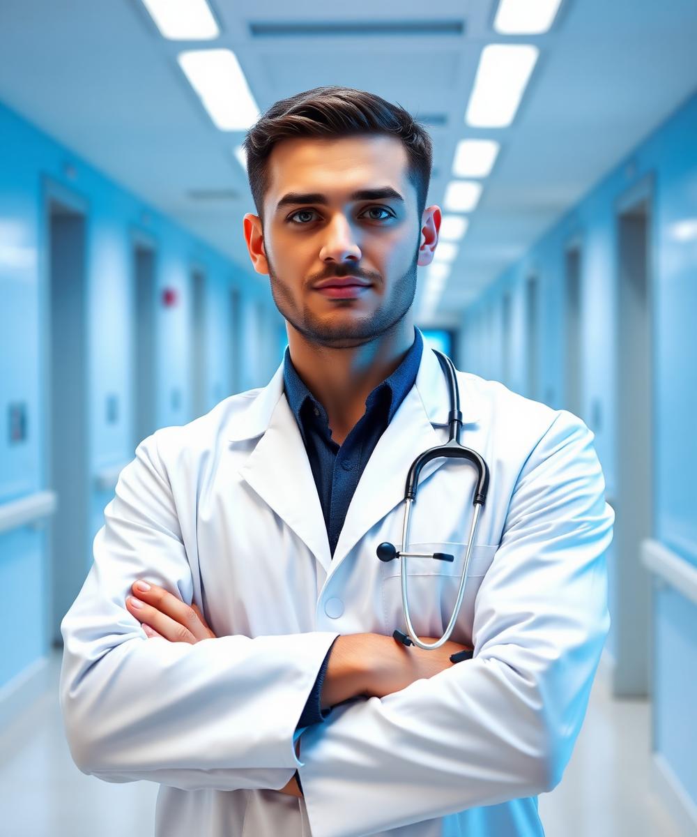 Person completing an online medical intake questionnaire