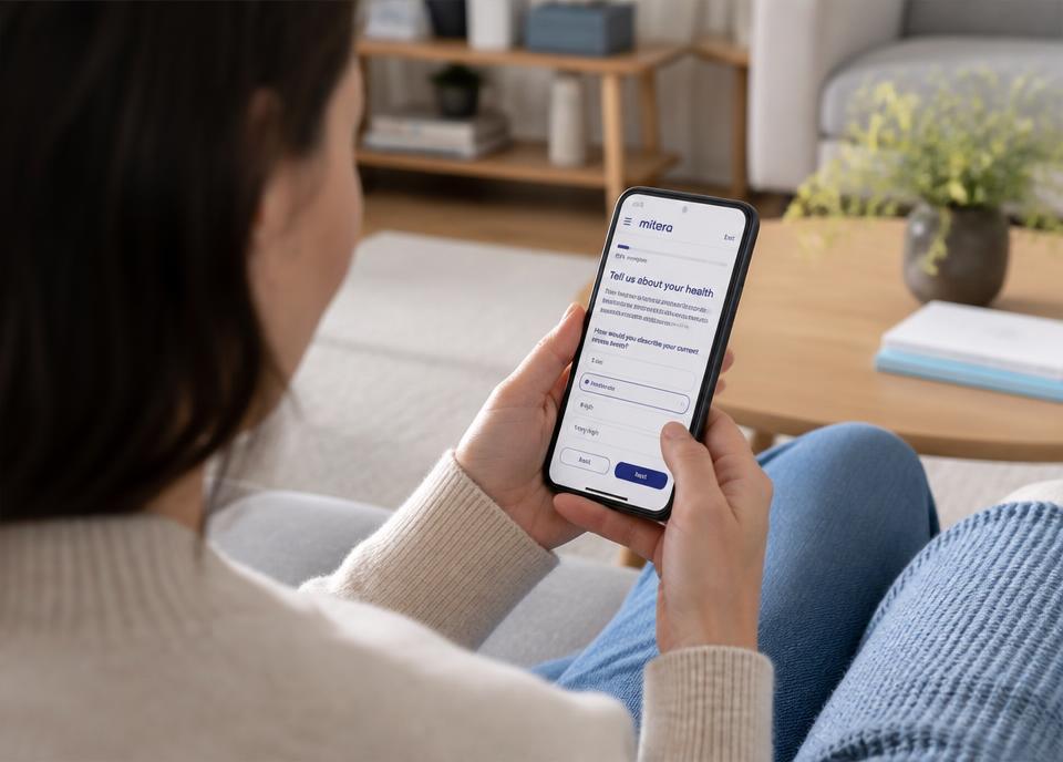 Person browsing treatment options on a phone
